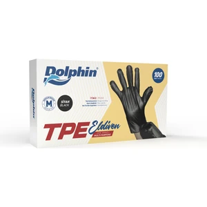 Dolphin Siyah Tpe Eldiven M Beden 100 Adet
