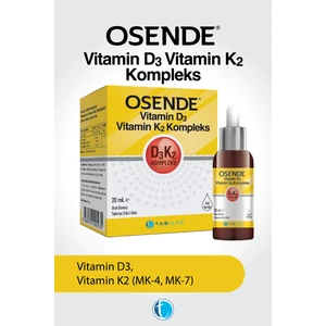 D3K2 Kompleks Damla 20 ml Vitamin D Vitamin K2 MK-7 MK-4