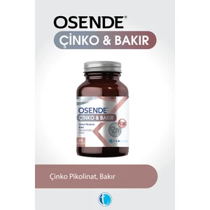 Çinko Bakır 60 Bitkisel Kapsül Çinko Pikolinat