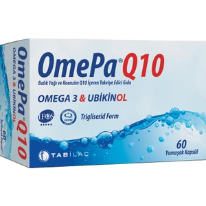 OmePa Q10 30 Yumuşak Kapsül Ubikinol QH Balık Yağı Omega 3