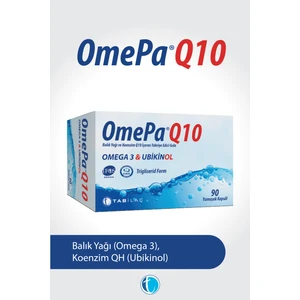 OmePa Q10 90 Yumuşak Kapsül Ubikinol QH Balık Yağı Omega 3