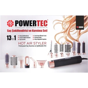 TR-6666 Ionic Series  Multi-Styler Saç Şekillendirici & Kurutma 13IN1 Profesyonel Set