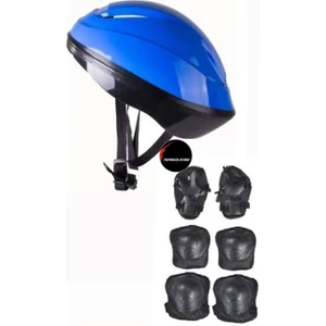 Çocuk Kask Dizlik Dirseklik Ellik Set 7 Parça Scooter Bisiklet Paten Kaykay Koruyucu Set