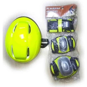 Çocuk Kask Dizlik Dirseklik Koruyucu Set 7 Parça