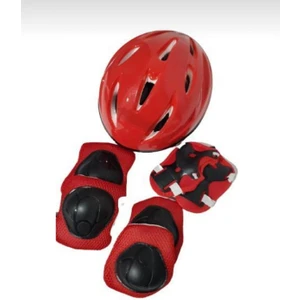 Çocuk Kask Dizlik Dirseklik Koruyucu Set 7 Parça
