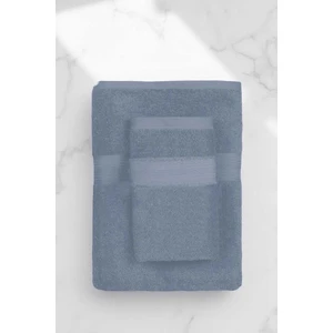 2 Parça Battal Lüks Premium Banyo Spa Havlu Takımı 90X170 cm Indigo