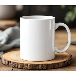 BB Design BB Desing Baskısız Düz Tasarımlı Beyaz Seramik Baskılı Kupa Bardak 330 ml