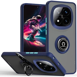 M.TK Moveteck Xiaomi Redmi Note 14 Pro 4g Kılıf Mat Parmak Izi Yapmaz Renkli Tuşlu 360 Yüzüklü Standlı Military Kamera Korumalı Kapak