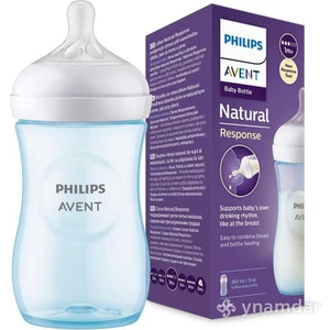 Philips Avent Natural Response PP Mavi Biberon, 260ml, 1+ Ay, SCY903/21