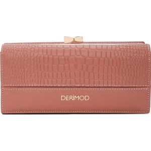 Kadın Pudra Kroko Desenli Cüzdan 000A2D5627E3
