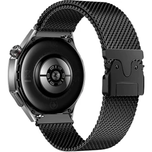 Huawei Watch Gt 4 46 mm Uyumlu Hasır Metal Örgü Kordon Kayış Ayarlanabilir Kilitli Mekanik Toka