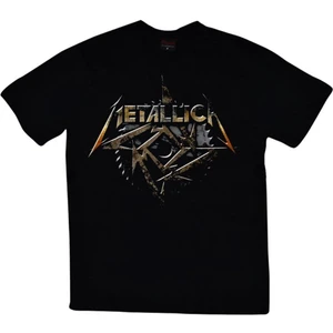 Metallica Baskılı Unisex %100 Pamuk Siyah T-Shirt