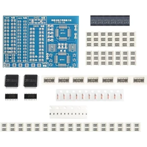 Smd Lehim Öğrenme Seti 77 Parça  Smt Elektronik Eğitim Kiti Deney Pratikleme Kartı QFP44 SOP16 0402 0603 0805 Direnç Melf Diyot SOT23 Transistör
