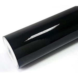 Parlak Siyah Kendinden Yapışkanlı Çok Amaçlı Kaplama Folyosu 61 cm x 1 Metre