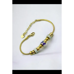Pandora Modeli Taşlı Çelik Bileklik