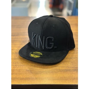 Kıng Nakışlı Siyah Renk Hip Hop Snapback Rapper Basket Cap Şapka