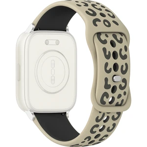 MMP Shop Xiaomi Redmi Watch 5 Active / Watch 5 Lite Uyumlu Leopar Desenli Silikon Kordon