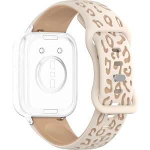 MMP Shop Xiaomi Watch S1-S1 Active/s2/s3/mi Watch Uyumlu 22MM Leopar Desenli Silikon Kordon