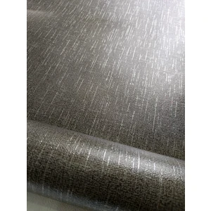 Antrasit Gümüş (53  cm  x 10 Mt) Silinebilir Kabartmalı Sade Duvar Kağıdı 5 M²