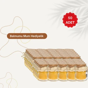 Büyük Dedemin Balları Hediyelik Minik Kavanozda Balmumu 50 Adet
