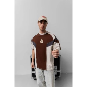 Takım Arma Nakışlı Oversize T-Shirt