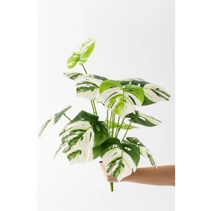 Yapay Salon Köşe Çiçeği Devetabanı Beyaz 65 cm Saksısız