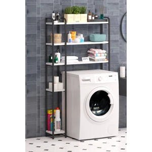 Çamaşır Makinesi Üstü Düzenleyici Bol Raflı Cok Amaçlı Banyo Rafı Çamaşır Makinası Dolabı