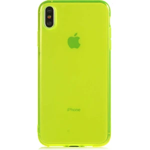 Vardar Aksesuar Apple iPhone Xs Max 6.5 Uyumlu Mun Silikon-Sarı