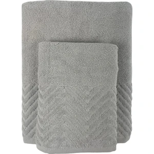 Banyo Duş Havlu Seti %100 Pamuk 90X150 cm ve 50X90 cm Vücut ve Baş Kafa Havlusu 2 Parça Desenli