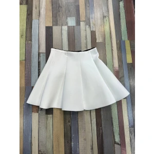 Düz Renkli  Dalgıç Kumaş Etek