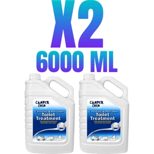 Karavan Tekne Tuvalet Kimyasalı - Toilet Treatment- Atık Parçalayıcı ve Koku Giderici 2 adet 3000 ml