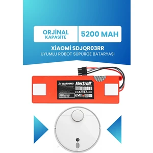 Xiaomi Sdjqr03rr Uyumlu Batarya (ORJİNAL KAPASİTE) 5200mah Pil Robot Süpürge Batarya Değişimi