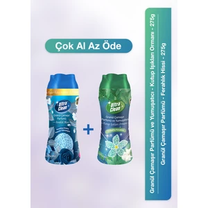 Ultra Clean Granül Çamaşır Parfümü ve Yumuşatıcı - Kutup Işıkları Ormanı 275 gr+ Çamaşır Parfümü - Ferahlık Hissi 275 gr