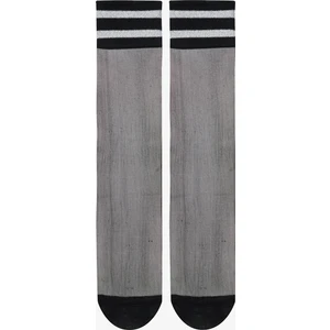 Stripe Tül Siyah Soket Çorap