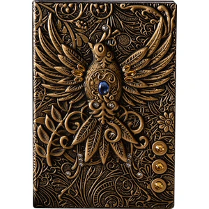 Deri Defter 3D Kabartmalı