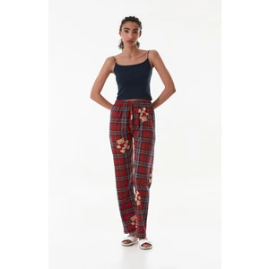 Ayıcık Baskılı Ekose Pijama Altı
