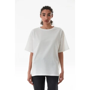 Basic Bisiklet Yaka Oversize Tişört