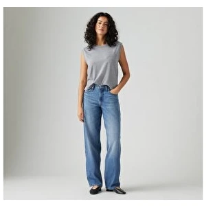 Baggy Dad Kadın Jean Pantolon - Heavy Check