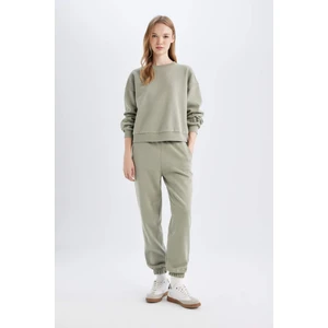 Regular Fit 2'li Takım Sweatshirt Beli Lastikli Jogger Eşofman Altı D8022AXNS