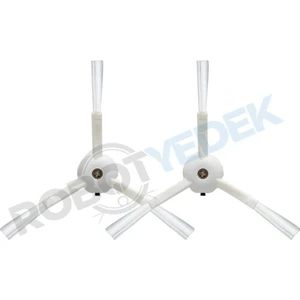 Roborock Q Revo Maxv / Pro / S Uyumlu 2 Adet Beyaz Yan Fırça