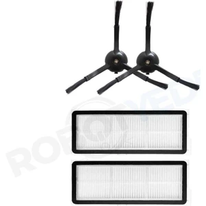 Roborock Qrevo Maxv Qrevo Pro Qrevo S Siyah Uyumlu Hepa Filtre ve Yan Fırça-4 Parça