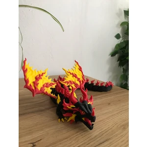 3D Yazıcı Üretimi Hareketli Ejderha Figürü 43 cm