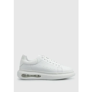 Beyaz Deri Erkek Sneaker