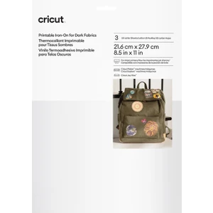 Crıcut 2010523 Yazdırılabilir Iron On Koyu Renk Kumaşlar Için 3 Sayfa