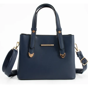 Kadın 4 Bölmeli Gold Aksesuarlı Sade Şık Omuz ve El Çantası