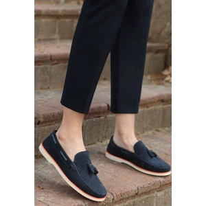 Roger Lacivert Süet Garantili Erkek Günlük Klasik Casual Rahat Ortopedik Ayakkabı ROGER-9168