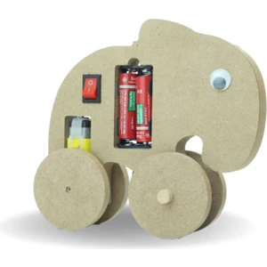 Fil Robot Filbot Dc Motorlu Ahşap Oyuncak Stem-A Eğitim Seti