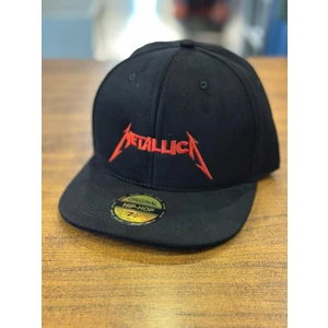 Metallica Nakışlı Siyah Renk Hip Hop Snapback Rapper Basket Cap Şapka