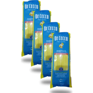 De Cecco Spaghetti No:12 1 kg X4