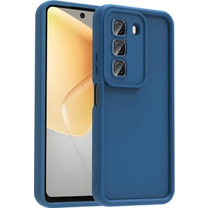M.tk moveteck Infinix Hot 50 4g Uyumlu Kılıf Yumuşak Renkli Lansman Silikon Kamera Korumalı Çıkıntılı Yüksek Kenarlı